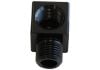 Aeroflow 90 Female 1/8in NPT to Male 1/8in NPT Elbow Black
