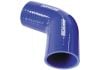 Aeroflow 67 Silicone Hose Elbow 2in 51mm ID Gloss Blue. 4-59/64in 125mm Leg
