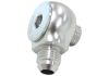 Aeroflow 90 Low Profile -10ORB to -6AN Male Adapter Silver