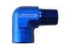 Aeroflow 90 NPT Female to Male NPT Fitting 1/8in Blue