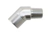 Aeroflow 45 NPT Female to Male NPT Fitting 1/8in Silver