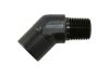 Aeroflow 45 NPT Female to Male NPT Fitting 1/4in Black