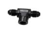 Aeroflow Male Tee with Female 1/8in -4AN Black
