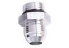 Aeroflow ORB to AN Straight Male Flare Adapter -4 ORB to -4AN Silver