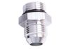 Aeroflow ORB to AN Straight Male Flare Adapter -12 ORB to -12AN Silver