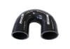 Aeroflow 180 Silicone Hose Elbow 3in 75mm ID Gloss black 3-15/16in 100mm Leg