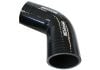 Aeroflow 67 Silicone Hose Elbow 3in 75mm ID Gloss black 4-59/64in 125mm Leg