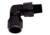 Aeroflow 90 Male NPT to Female AN Adapter 3/8in to -6AN Black