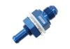 Aeroflow Fuel Cell Bulkhead Fitting -6AN to 5/16in Barb Blue