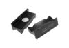 Aeroflow Billet Aluminium Magnetic Vice Jaws Black suits -16 to -20AN fittings