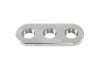 Aeroflow Weld-In Alloy Platewith 3 x -6 ORB Female Ports