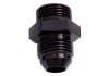 Aeroflow ORB to AN Straight Male Flare Adapter -8 ORB to -6AN Black