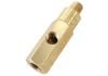 Aeroflow Oil Pressure Gauge Adapter 1/8in NPT Male/Female with 1/8in NPT Female