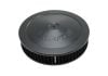Aeroflow Black Air Filter Assembly 11" x 2-1/8" 5-1/8" neck Flat Base with black washable cotton element AF2251-1170