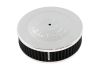 Aeroflow Chrome Air Filter Assembly 7" x 2" 5-1/8" neck Flat Base with black washable cotton element AF2851-1320