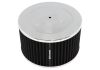 Aeroflow Chrome Air Filter Assembly 7" x 4" 5-1/8" neck Flat Base with black washable cotton element AF2851-1335