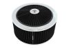 Aeroflow Chrome Full Flow Air Filter Assembly 11" x 5" 5-1/8" neck Flat Base with black washable cotton element AF2851-3130