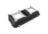 Aeroflow Top Plate with Dual Carburettor Flange For Modular Intake Manifolds Black Finish Suit 4150 Square Bore Carbs AF6285-0000
