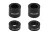 Aeroflow Billet Aluminium Bolt Spacers Black M6 (1/4") 4-Pack AF64-4375BLK