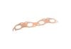 Aeroflow Copper Embossed Exhaust Gasket fits Nissan SR20 with 2.050" x 1.58" Port Size AF1854-2504