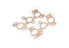 Aeroflow Copper Embossed Exhaust Gasket fits Toyota 2JZ GTE Turbo with 2.283" x 1.614"Port Size AF1854-3204