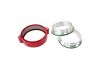 Aeroflow Billet Intercooler Clamp with Stainless Steel Weld Flanges Red Finish Clamp 3" 76mm AF25-3000SS-R