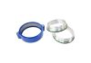 Aeroflow Billet Intercooler Clamp with Stainless Steel Weld Flanges Blue Finish Clamp 3-1/2" 89mm AF25-3500SS-BL