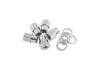 Aeroflow Wheel Nut Set Open End Shank 7/16"-20 Chrome 5-Pack AF3031-6000