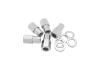 Aeroflow Wheel Nut Set Open End Shank M12x1.25 Chrome 5-Pack AF3035-7000