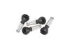 Aeroflow AF3060-0008 Rubber Pull-Thru Valve Stems Chrome Finish 4Pk