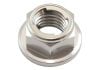 Aeroflow M8 x 1.25mm Titanium 6Point Hex Locking Nut Natural Finish 1pc AF3602-0010