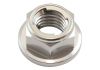 Aeroflow M10 x 1.25mm Titanium 6 Point Hex Locking Nut Natural Finish 1pc AF3603-0010