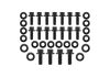 Aeroflow Small Block Chevy with 1 Piece Gasket Oil Pan Bolt Kit Black Finish 12-Point Head and 8740 Grade Material AF37-2351