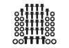 Aeroflow Small Block Ford Windsor & Ford Cleveland Oil Pan Bolt Kit Black Finish 12-Point Head and 8740 Grade Material AF37-2360