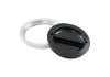Aeroflow Flush Mount 6" Billet Aluminium Filler Black Cap & Bung for Ice Box 6" Female Alloy weld-on Bung AF464-96BLK