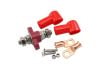Aeroflow Single Red Electrical Terminal Bulkhead M10 Stud Sold Individual to fits Positive Red Terminal AF49-4062R