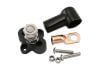 Aeroflow Single Black Post Electrical Terminal Distribution Block M10 Stud Sold Individual to fits Negative Black Terminal AF49-4067BLK