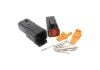 Aeroflow WeatherTight DTM 4 Pin Connector Black Connector fits 20AWG Wire AF49-9104