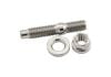 Aeroflow M8 x 1.25mm Titanium Stud Nut and Washer Kit Sold as One Stud One Flat Washer and One 6 Point Hex Nut AF55-2005