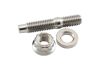 Aeroflow M8 x 1.25mm Titanium Stud Locking Nut and Washer Kit Sold as One Stud One Flat Washer and One 12-Point Locking Nut AF55-2010