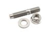 Aeroflow M10 x 1.25mm Titanium Stud Locking Nut and Washer Kit Sold as One Stud One Flat Washer and One 12-Point Locking Nut AF55-2013