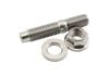 Aeroflow M10 x 1.25mm Titanium Stud Locking Nut and Washer Kit Sold as One Stud One Flat Washer and One 6 Point Hex Locking Nut AF55-2016