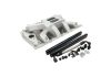 Aeroflow Holden 304 EFI Air Gap Dual Plane Intake Manifold Natural Cast Finish 1500 6500 RPM Square Bore Carburetor Pad Non-EGR AF6010-4003