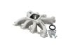 Aeroflow GM LS Cathedral Port Carburetor Street Single Plane Non-EFI Intake Manifold Natural Cast Finish 4 Barrell 4150 Square Bore Carburetor Pad AF6040-5000