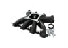 Aeroflow GM LS Rectangle Port Carburetor Street Single Plane Non-EFI Intake Manifold Black Finish 4 Barrell 4150 Square Bore Carburetor Pad AF6240-6000