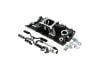 Aeroflow Small Block Chevy EFI Air Gap Single Plane Intake Manifold Black Finish 2500 7500 RPM Square Bore Carburetor Pad Non-EGR AF6290-1000