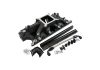 Aeroflow SB Ford 289-302 Windsor EFI Air Gap Single Plane Intake Manifold Black Finish 2500 7500 RPM Square Bore Carburetor Pad Non-EGR AF6290-2000