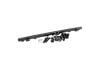 Aeroflow Toyota 2JZ-GE Billet EFI Fuel Rail Black fits 14mm Short & 3/4" Length Fuel Injectors -8ORB End Ports with -6ORB Middle Port AF64-2260BLK