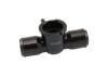 Aeroflow Billet Aluminium Inline Radiator Hose Filler- Black Finish fits 38mm Radiator Cap and 1-1/4"-20 Internal Thread AF64-4039BLK