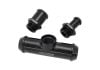 Aeroflow Ford Falcon BA BF FG Billet Heater Hose T-Piece Black Finish AF64-4041BLK